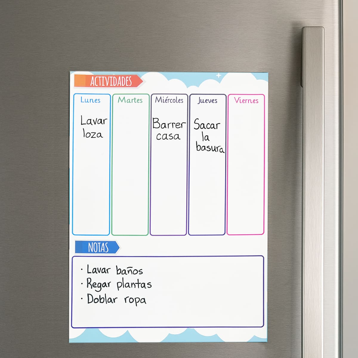 Miniatura 6 de Set x2 Pizarras Magnéticas MANA-0079